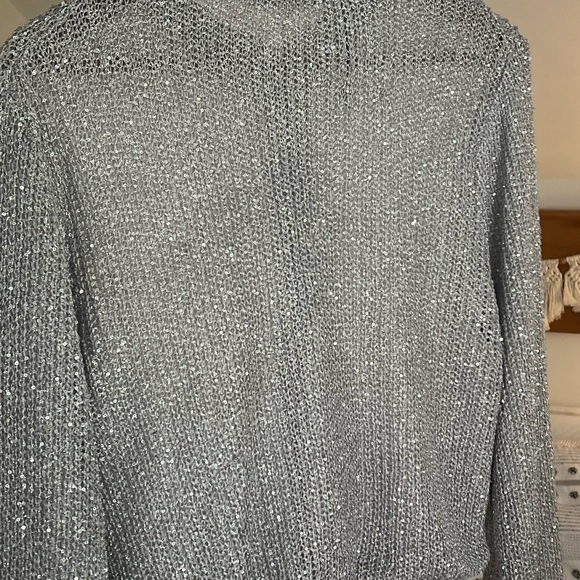 NWT Zara Knit Sequin Bomber 🤩 - Picture 4 of 4